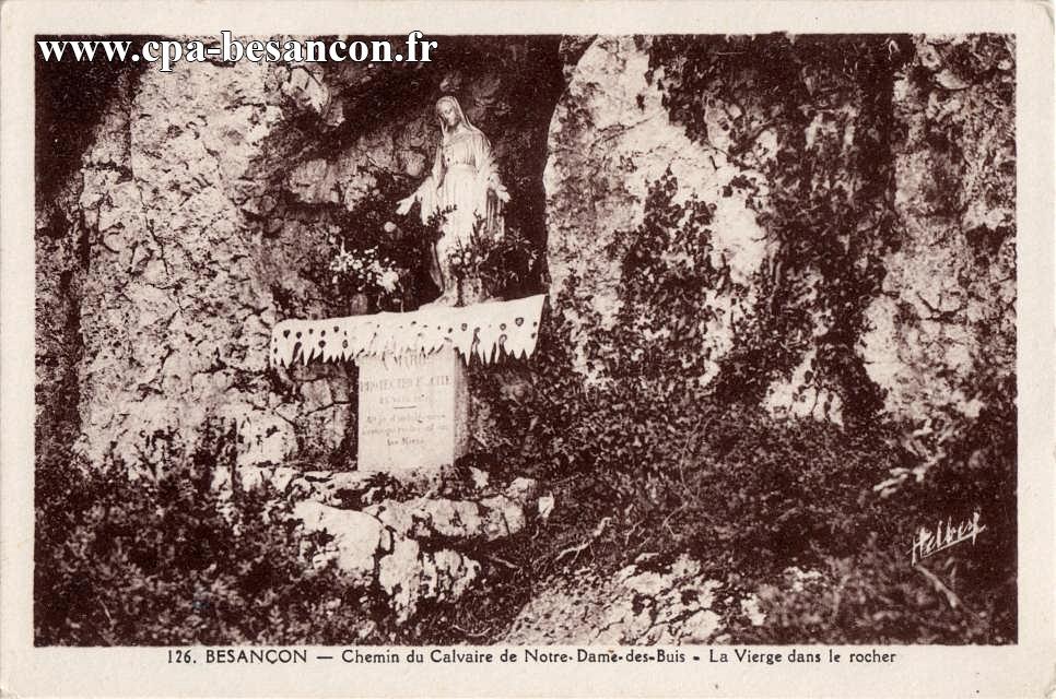 126. BESANÇON - Chemin du Calvaire de Notre-Dame-des-Buis - La Vierge dans le rocher